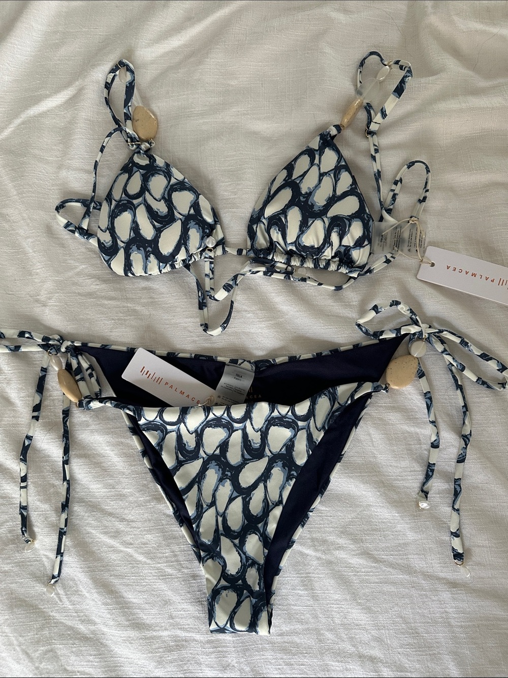NWT Palmacea Ostra Bikini Top (M) and Bottoms (L) - Picture 3 of 6